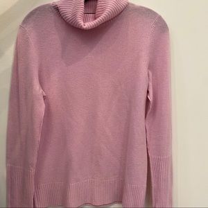 100% Cashmere Pink AQUA Turtleneck